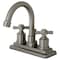 Kingston Brass KS8668ZX Millennium 4" Centerset Bathroom Faucet W/ Brass Pop-Up, Nickl KS8668ZX - alternate 1